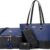 Women's 4-Piece Handbag Set: Luxury Tote, Satchel, Purse & Wallet - Elegant Top Handle Shoulder Bag Collection