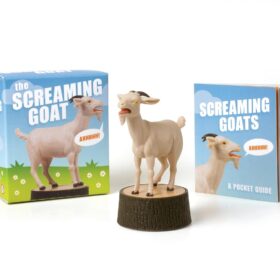 The Screaming Goat with Illustrated Mini Book – Hilarious Sound Gag Gift & Desk Accessory