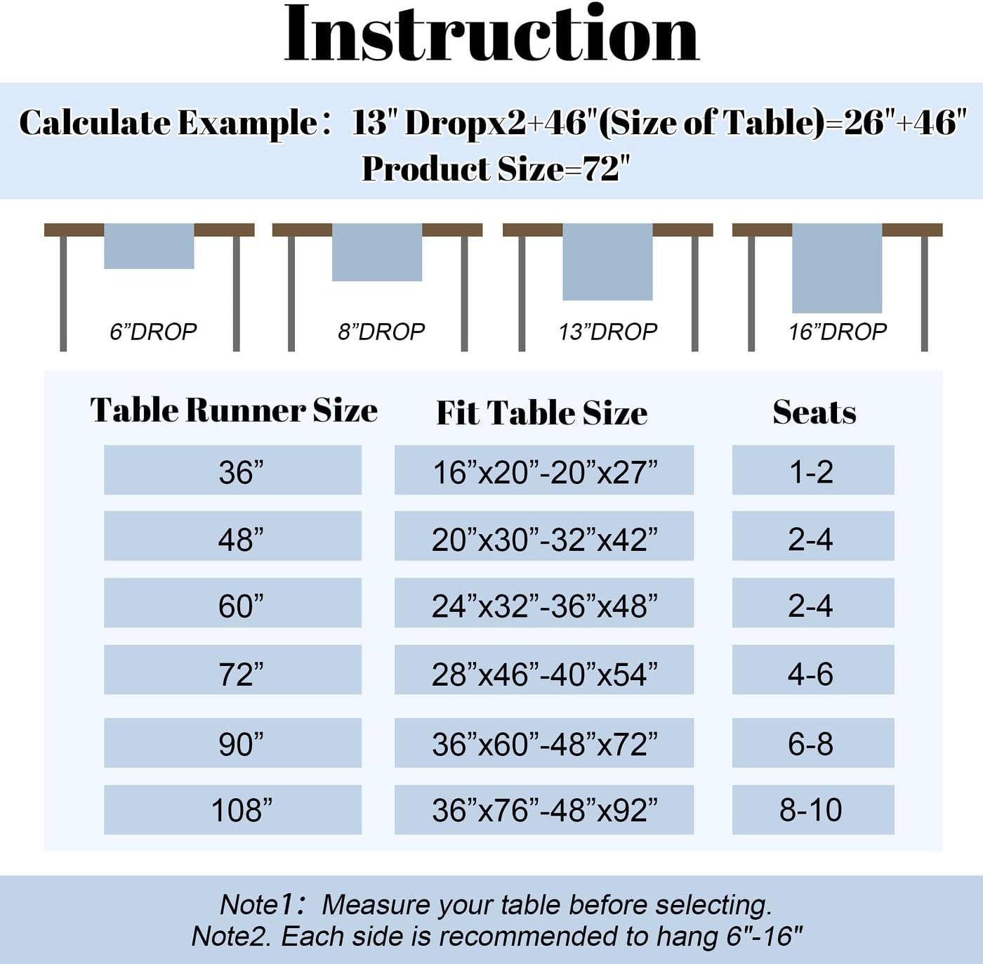 YATOJUZI Farmhouse Table Runner - 72 Inch Neutral Beige Polyester Table Decor for Dining Room, Kitchen, & Parties - 13x72 Inch Cream Tablecloth