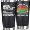Funny Coworker Gifts For Women & Men – 20 Oz Stainless Steel Insulated Tumbler – Novelty Work Bestie, Boss, & Office Birthday Present