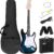 ZENY 39" Full Size Electric Guitar Starter Kit - Blue Beginner Package with 10W Amp, Gig Bag, Digital Tuner, and All Accessories