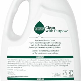 Seventh Generation Dishwasher Detergent Gel, Lemon Scent, Plant-Based Formula, 2 x 70 oz Bottles (Pack of 2)