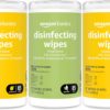 Amazon Basics Disinfecting Wipes – Triple Value Pack (255 Count) – Lemon & Fresh Scent – Cleans, Sanitizes, and Deodorizes Surfaces