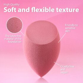Foonbe Makeup Sponge Set - 7 Pcs Premium Blender Sponges with Case, Latex-Free & Vegan Beauty Sponges for Liquid, Cream, and Powder