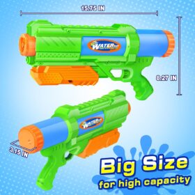 DUNEMEI 1200CC High Power Water Guns - 2 Pack Large Capacity Soaker Blasters for Kids & Adults - Leak-Resistant Summer Pool & Beach Toys