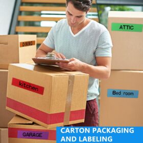 COSIMIXO Rainbow Duct Tape 6-Pack – 2 Inch x 15 Yards Heavy Duty, Waterproof & Residue-Free Color Coding Tape for Arts, Crafts, DIY, and Packaging (Red, Orange, Yellow, Green, Blue, Pink)