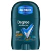 Degree Men Cool Rush Antiperspirant Deodorant Stick, Travel Size 0.5 oz (36 Pack) - Body Heat Activated 72H Protection