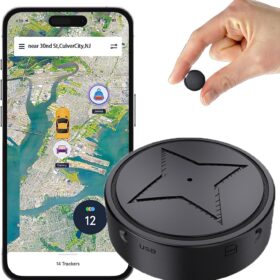 2026 Upgraded Mini Magnetic GPS Tracker for Vehicles - No Monthly Fees, Real-Time Car Tracking Device with Anti-Theft Alerts