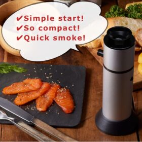 Portable Cold Smoke Gun Infuser – Handheld Food and Cocktail Smoker for Meat, Cheese, and BBQ – Battery Operated