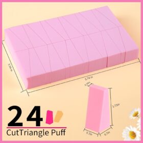 Teenitor 48-Piece Latex-Free Makeup Sponge Wedges – Soft, Reusable Foundation & Blending Applicators for Liquid, Cream, and Powder