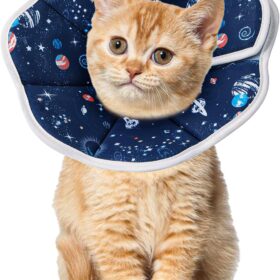 Premium Soft Cat Cone Collar – Adjustable Recovery Cone for Cats & Puppies, Surgery Protection to Stop Licking