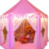 Monobeach Princess Tent with Star Lights – Large Hexagonal Castle Playhouse for Girls, Indoor & Outdoor Kids Play Tent