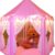 Monobeach Princess Tent with Star Lights – Large Hexagonal Castle Playhouse for Girls, Indoor & Outdoor Kids Play Tent