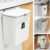 Tiyafuro 2.4 Gallon Hanging Trash Can – Wall Mount Kitchen Compost Bin for Under Sink or Countertop, Odorless Lid & Easy Clean Design (White)