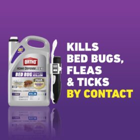 Ortho Home Defense Max Bed Bug Killer with Comfort Wand – 1 Gallon Flea & Tick Spray, Kills Eggs & Resistant Bugs