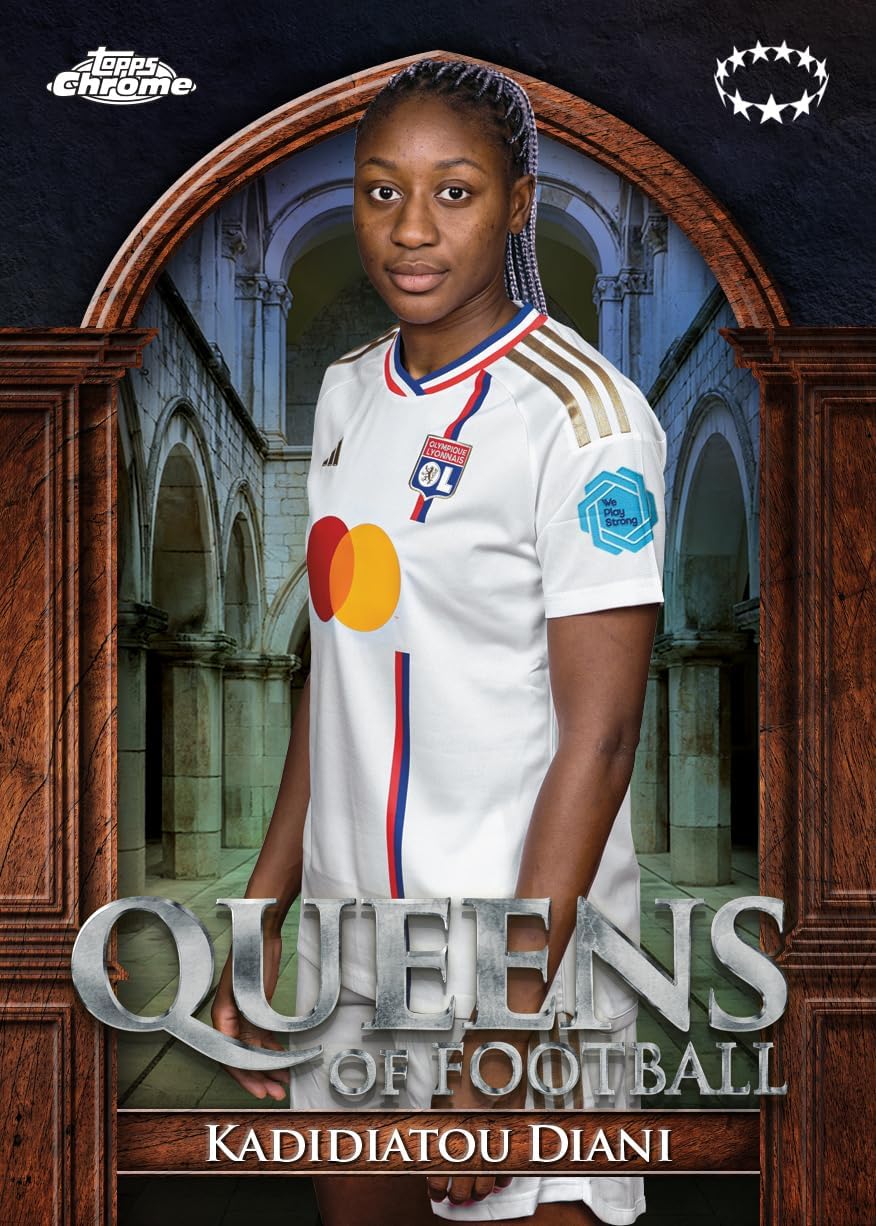 2023-24 Topps Chrome UEFA Women's Champions League Soccer Trading Cards Retail Box - 7 Packs