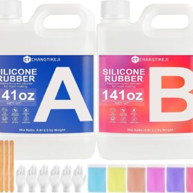 CHANGTIKEJI Platinum Silicone Mold Making Kit – 16lb (282oz) 10A Liquid Rubber for Resin, Candle & Soap Casting | Food Grade, Fast Cure, No Bubbles