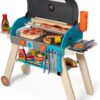 Melissa & Doug FSC Certified Wooden Barbecue Grill & Pizza Oven Playset – 60+ Piece Pretend Play Kitchen with Smoker, Food Accessories & Timer – Educational Toy for Boys & Girls Ages 3+