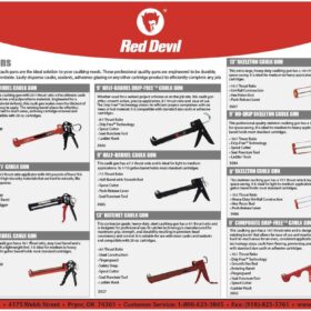 Red Devil 3989 Extreme Duty 9-Inch Caulk Gun - 26:1 Thrust Ratio with Drip-Free Technology