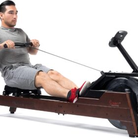 Sunny Health & Fitness Elite Hydro-Magnetic Rowing Machine with Smart App Connectivity