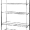 Seville Classics UltraDurable 5-Tier NSF Commercial Steel Wire Shelving Unit | Heavy Duty 48 inch W x 18 inch D Storage Rack for Garage, Kitchen, & Warehouse