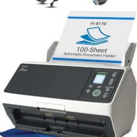 fi-8170 High-Speed Color Duplex Document Scanner | 70 ppm 100-Sheet ADF | Ethernet Network Ready for Law, Medical & Business Offices