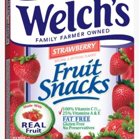 Welch's Fruit Snacks, Strawberry, 0.9 Oz (Pack of 10) - Real Fruit Fruit Snacks, Fat Free & Gluten Free