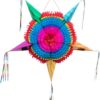 Handmade Mexican Star Piñata (26 Inch) - Authentic Large Foldable Party Decoration for Birthdays, Cinco de Mayo & Fiesta - Holds 3lbs of Candy