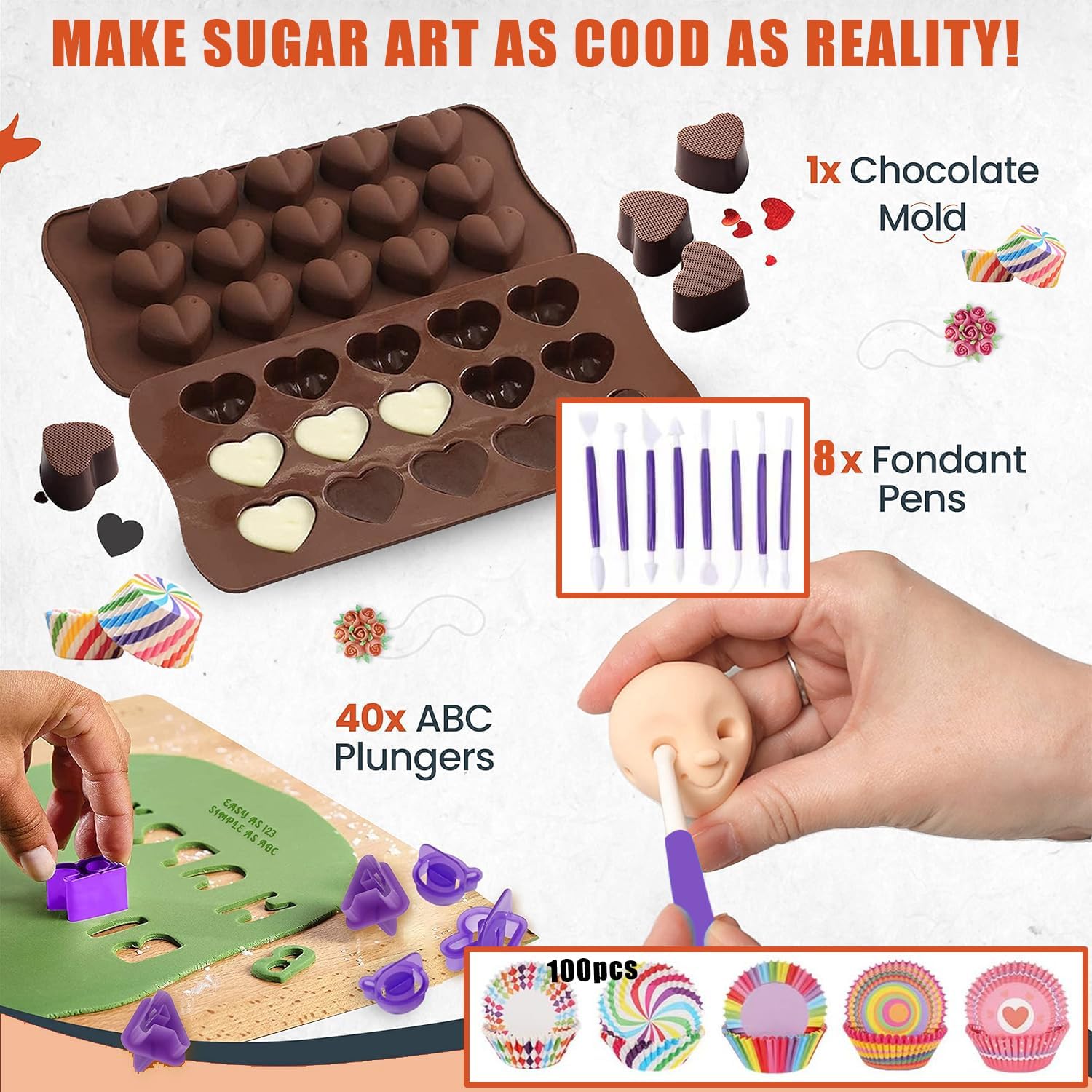 Ultimate 540-Piece Cake Decorating Kit & Bakeware Set - 4 Springform Pans, Rotating Turntable, 55 Piping Tips & 200 Cupcake Liners - Complete Baking Supplies for Beginners & Professionals