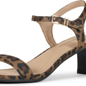 Amazon Essentials Women's Ankle Strap Low Heel Sandal – Comfortable & Versatile