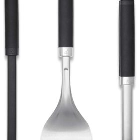 Weber Precision 3-Piece Stainless Steel BBQ Tool Set with Soft-Touch Handles