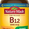 Nature Made Vitamin B12 1000 mcg Tablets – 160 Count Time Release Formula for Energy Metabolism Support – Gluten Free Supplement