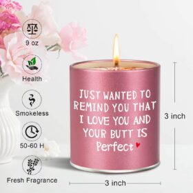 Funny Scented Candle for Women – Humorous Birthday Gifts for Her, Girlfriend, Wife, Mom, Sister & Best Friend – Aromatherapy Soy Candle for Stress Relief, Spa & Home Décor
