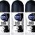 NIVEA FOR MEN Invisible Power Black & White Deodorant Roll-On - 48H Anti-Perspirant Protection - 3 x 50ml Multi-Pack