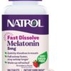 Natrol Melatonin 5mg Fast Dissolve Tablets - 200 Count Sleep Support Supplement, Strawberry Flavor, Non-Habit Forming