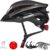 KINGBIKE Adult Bike Helmet with USB Rechargeable Tail Light - Lightweight CPSC Certified Cycling Helmet for Men and Women, Adjustable Fit with Visor and Removable Padding