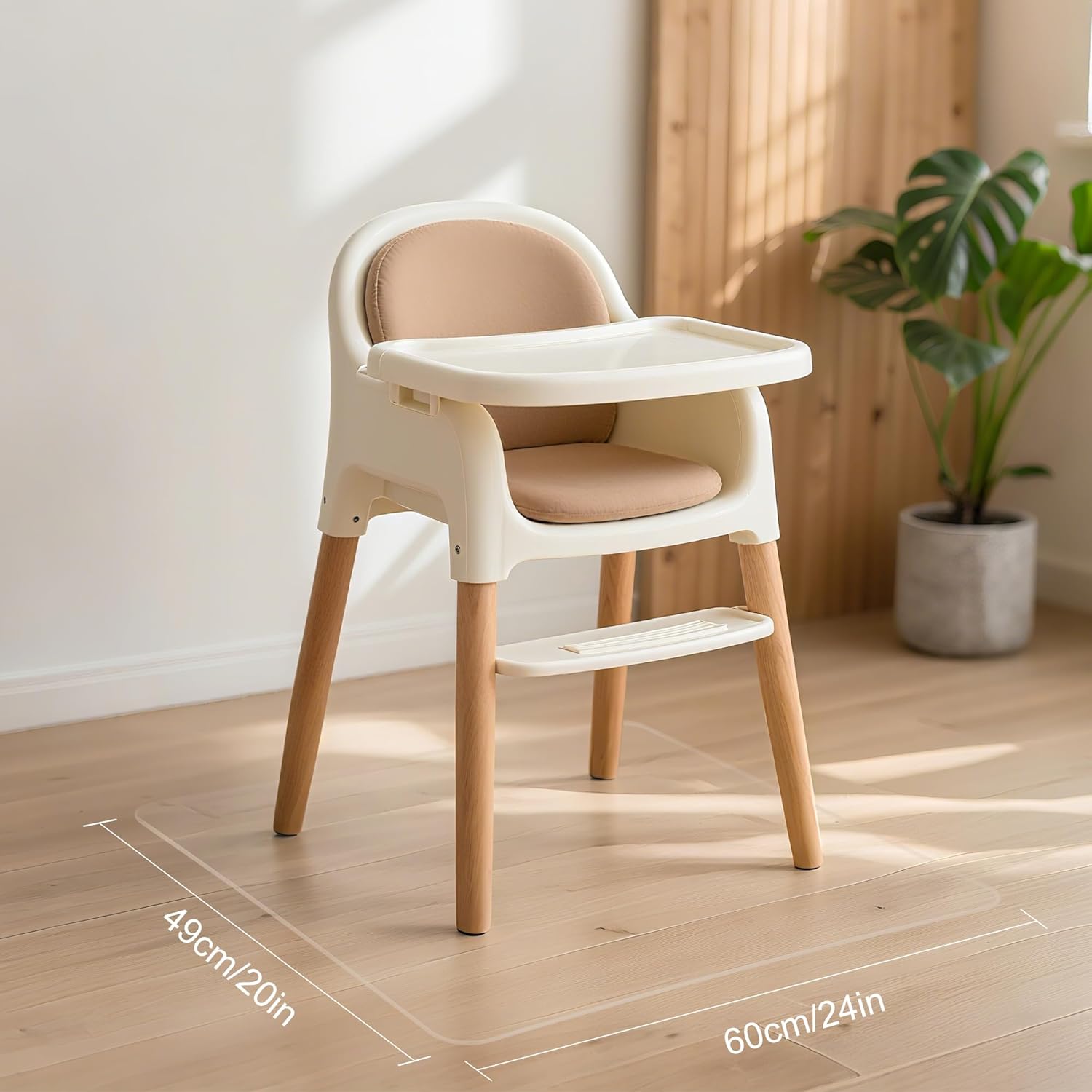 20" x 24" Office Chair Mat for Hardwood Floors – Slip-Resistant Hard Wood Floor Protector, Smooth Glide for Rolling Chairs (Not for Carpet)