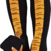 WHOTAY Novelty Chicken Leg Socks – Hilarious Food-Themed Crew Socks for Men & Women, Funny White Elephant Gag Gift