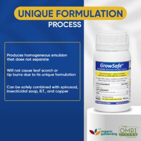 AgroMagen GrowSafe Bio-Pesticide - 3-in-1 Organic Miticide, Fungicide & Insecticide - Natural Plant Protection for Spider Mites, Powdery Mildew & More (8.5 fl.oz)
