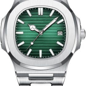 Lige Men's Stainless Steel Business Watch - Waterproof Quartz Wristwatch with Luminous Hands