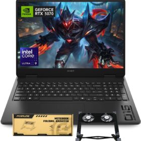 HP OMEN 16" Gaming Laptop (2025 Model), Intel Core Ultra 9 285H, NVIDIA GeForce RTX 5070 8GB GDDR7, 32GB DDR5 RAM, 2TB SSD, 240Hz QHD+ Display, RGB Keyboard, Windows 11, Bundle with PCO Laptop Cooler