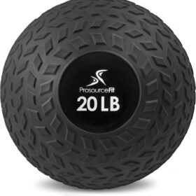 ProsourceFit Slam Medicine Balls – Non-Bounce Dead Weight Design with Tire Tread Grip for CrossFit, Strength Training, and Conditioning