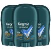 Degree Men's Antiperspirant Deodorant Stick, Cool Rush - 72hr Sweat Protection, Travel Size Mini 0.5 oz (3 Pack)