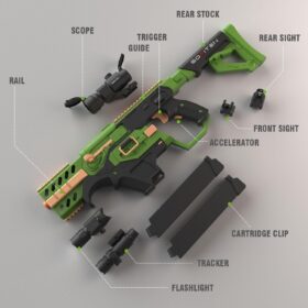 SOFITEN Foam Blaster Toy Gun for Outdoor Play - Easy Load Dart Action Toy for Kids & Teens