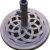 DC America 18-Inch Bronze Cast Stone Umbrella Base - Rust-Free Composite Patio Stand