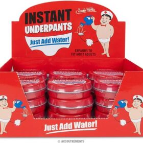 Archie McPhee Instant Underpants – Just Add Water Expanding Novelty Gag Gift | 1 Pair