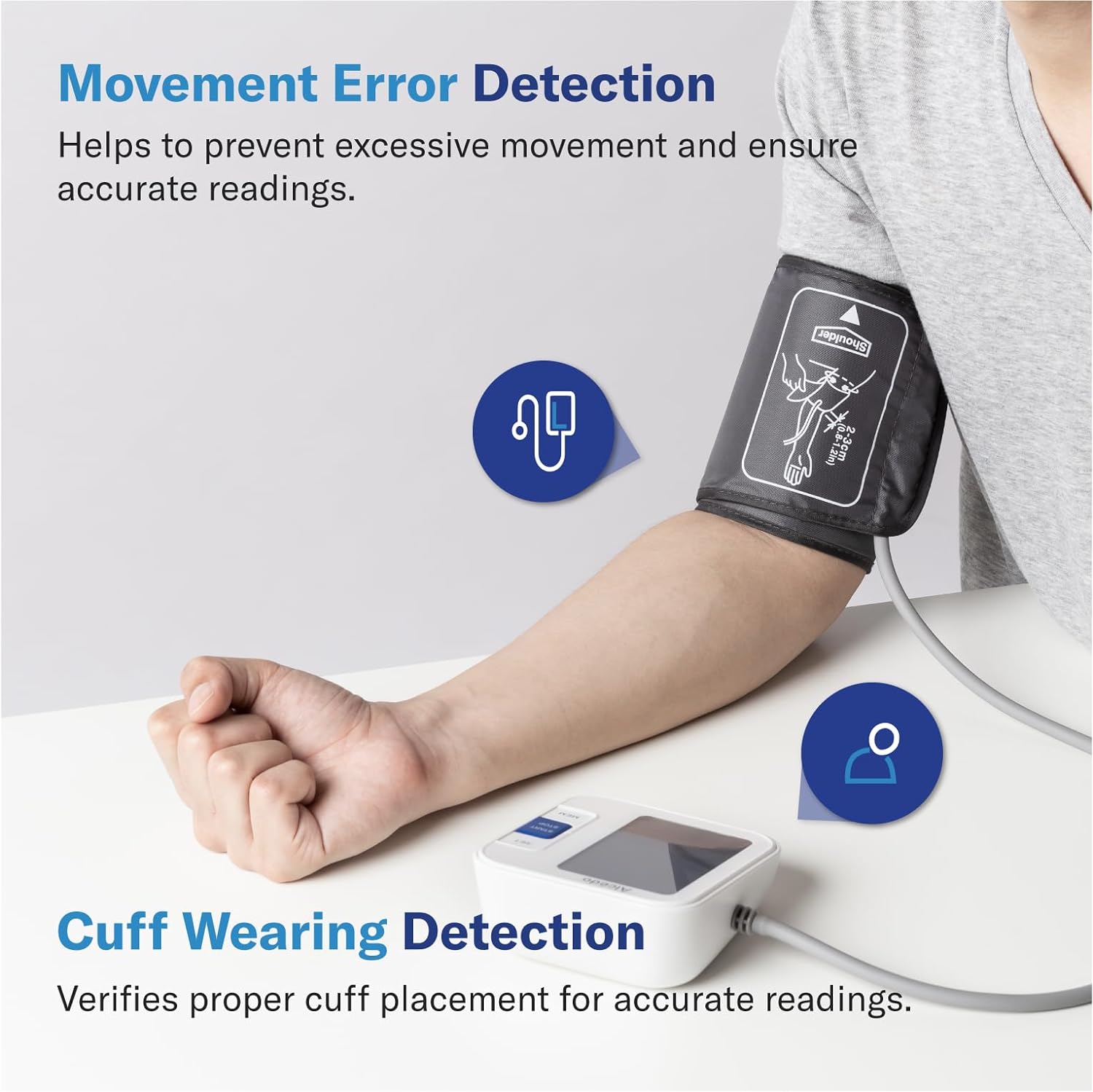 Alcedo Fully Automatic Digital Blood Pressure Monitor – Talking Upper Arm BP Machine with Large LCD, Irregular Heartbeat Detection, and 2x120 Memory