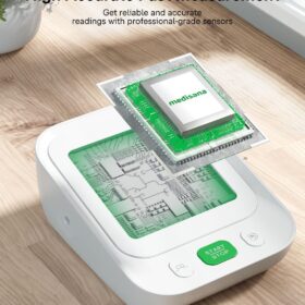 Medisana Premium Upper Arm Blood Pressure Monitor - Automatic Digital BP Machine with Large Color Display, 398 Memory Sets, Adjustable Cuff & Irregular Heartbeat Detection