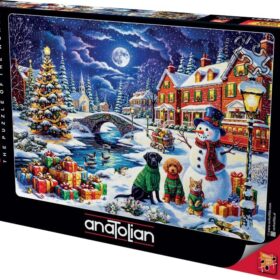 Anatolian 700 Piece Jigsaw Puzzle - New Year Night (Item # 2708) - Premium Quality, 33.5" x 26.6" - Made in Türkiye