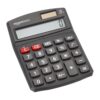 Amazon Basics 8-Digit LCD Desktop Calculator - Solar & Battery Powered, Black